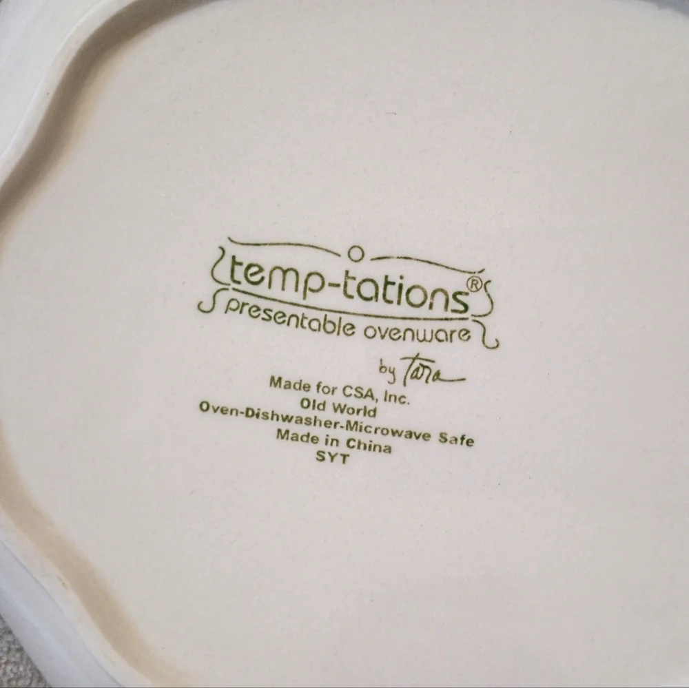 Temp-tations by Tara Temptations by Tara Snack Plates Old World Green